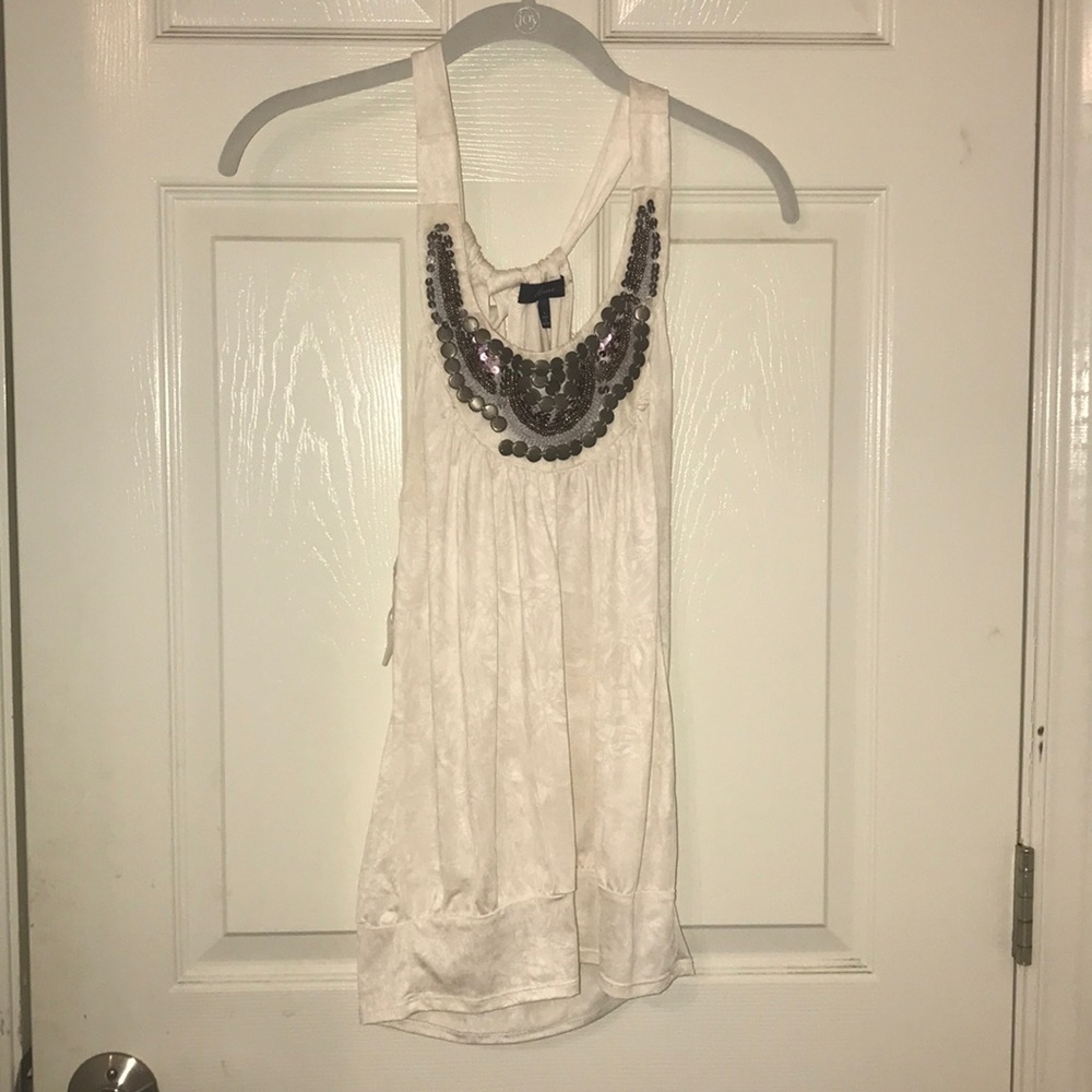 Silky white blouse
